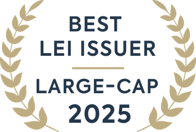 Best Performing LEI Issuer 2025 large-cap award
